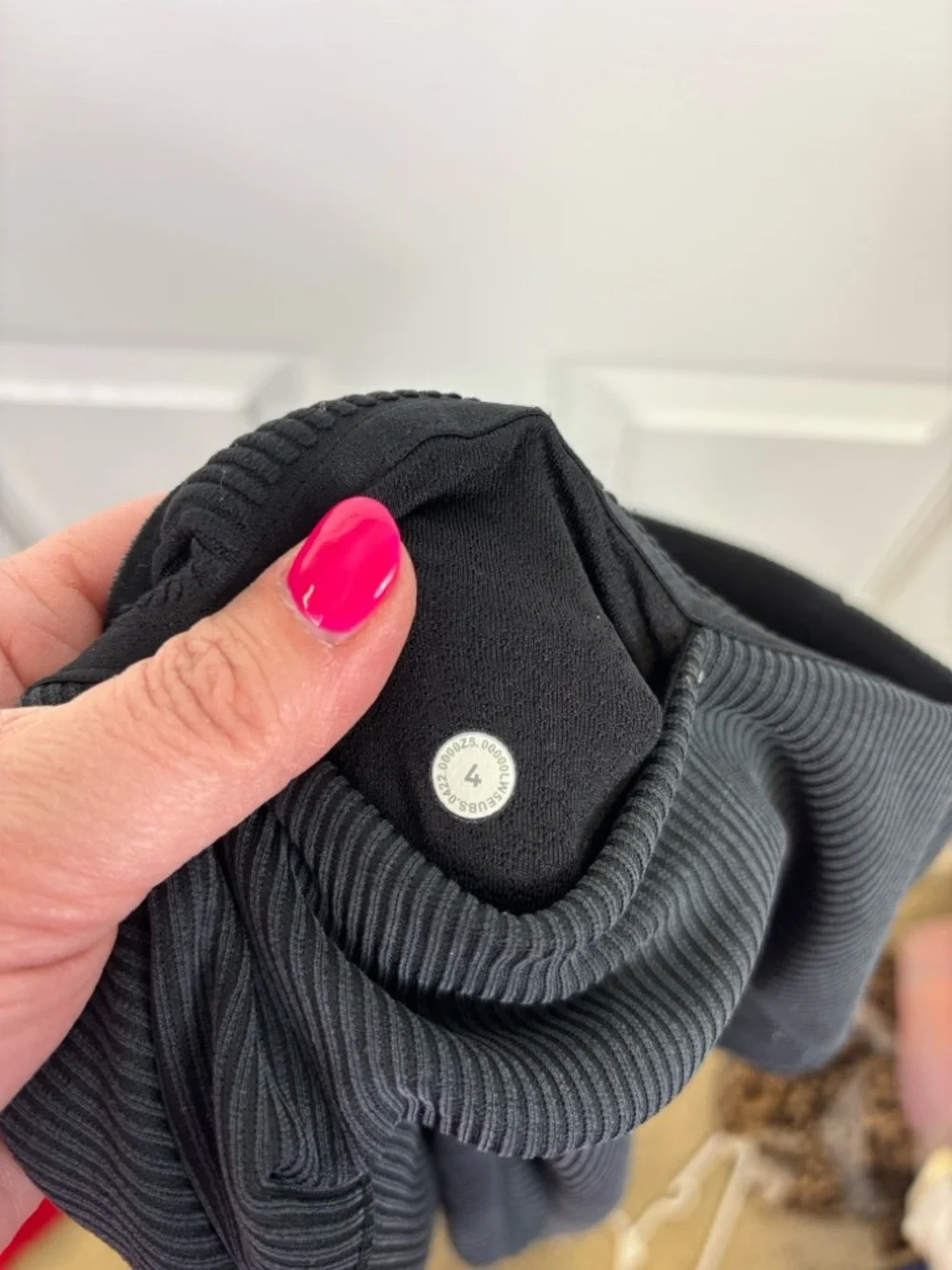 Lululemon brushed softstreme ribbed zip flared pant sz 4